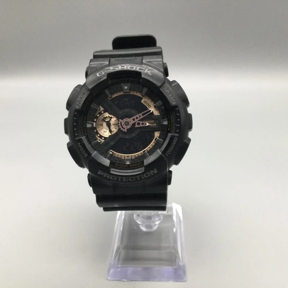 Casio G-Shock 5146 GA-110RG Mens Watch 48mm Black Gold 200M New Battery